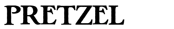 Pretzel font preview